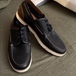 Sonoma Black and Brown Boat Shoes